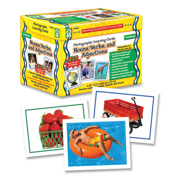 Carson-Dellosa Education Photographic Learning Cards Boxed Set, Nouns-verbs-adjectives, Grades K To 5, 275 Cards-set freeshipping - TVN Wholesale